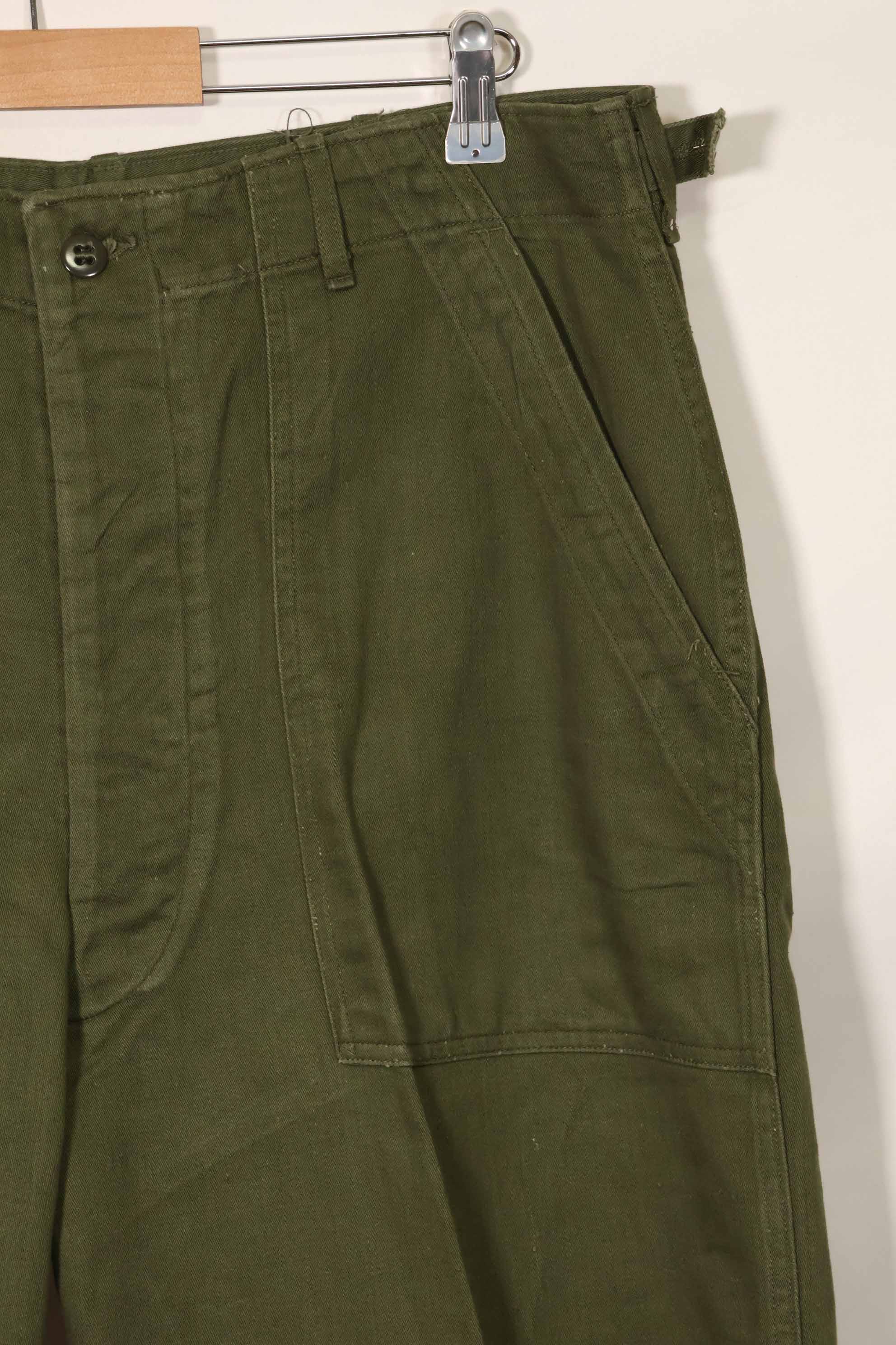 Early 1960s lot OG-107 Utility Pants Baker Pants LARGE Used