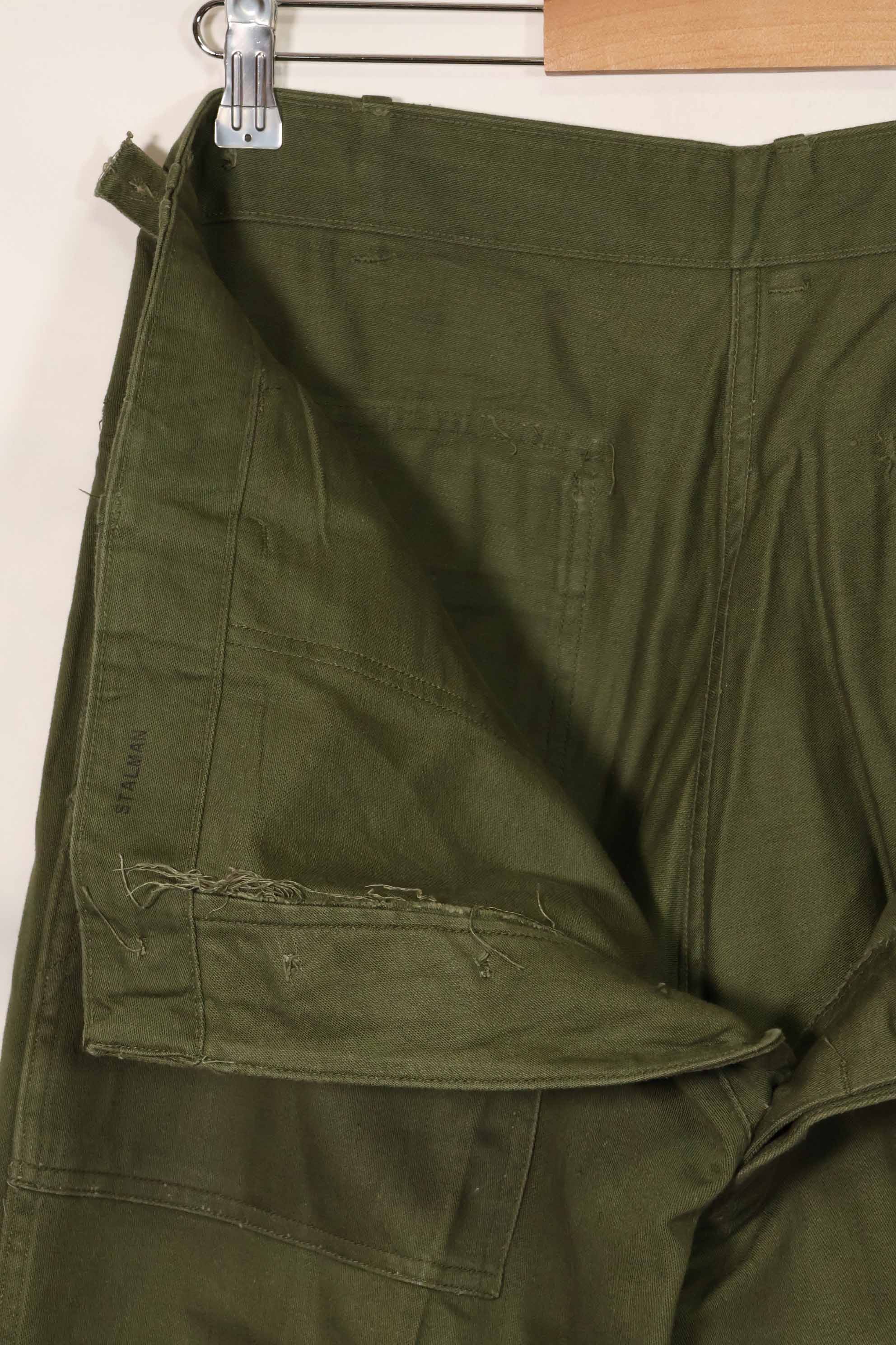 Early 1960s lot OG-107 Utility Pants Baker Pants LARGE Used