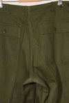 Early 1960s lot OG-107 Utility Pants Baker Pants LARGE Used
