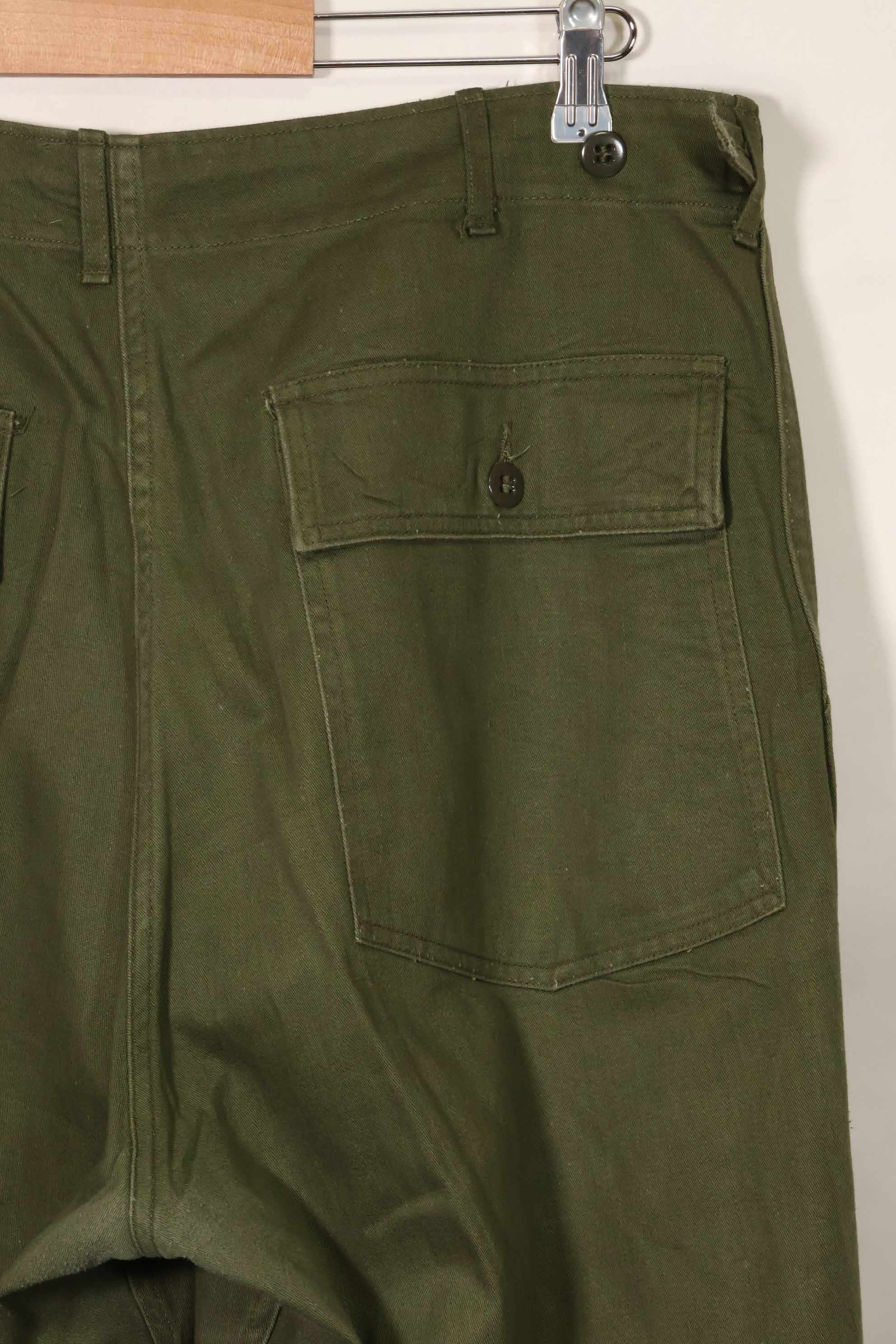Early 1960s lot OG-107 Utility Pants Baker Pants LARGE Used