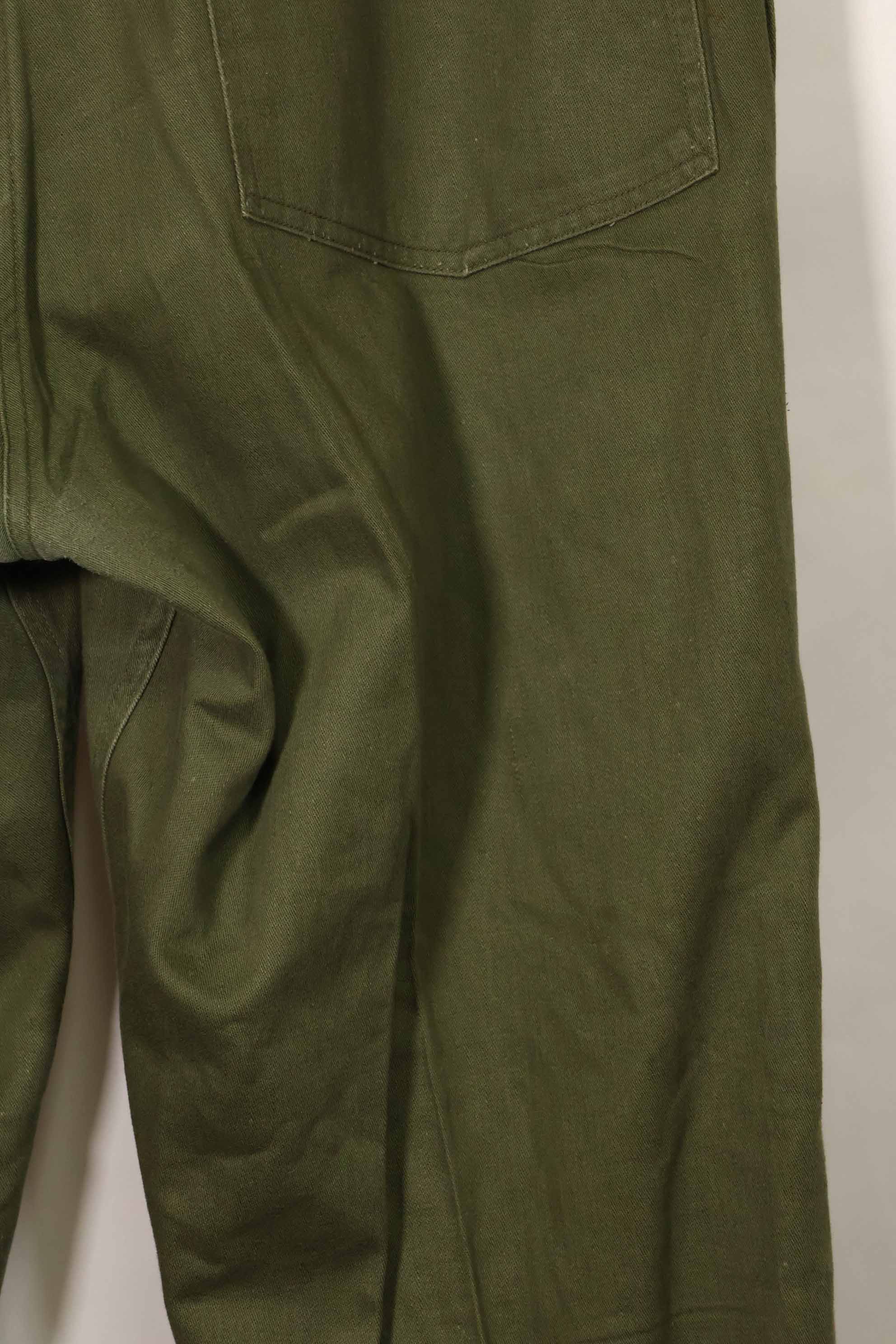 Early 1960s lot OG-107 Utility Pants Baker Pants LARGE Used