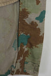 1960 East German Army NVA M58 Flächentarn sniper smock in blumentern camouflage, used.