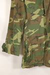 Contract circa 1967, size tag missing, early print, USMC non-rip ERDL jungle fatigues jacket, used