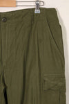 1969 Contract 4th Model Ripstop Jungle Fatigue Pants L-R Used
