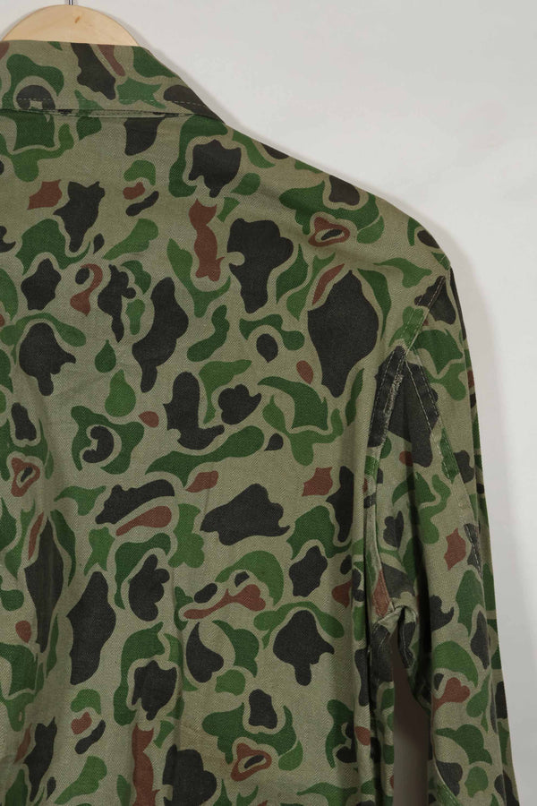 1980's Korean Army Frogskin camouflage HBT shirt, used C