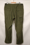 1969 Contract 4th Model Ripstop Jungle Fatigue Pants L-R Used