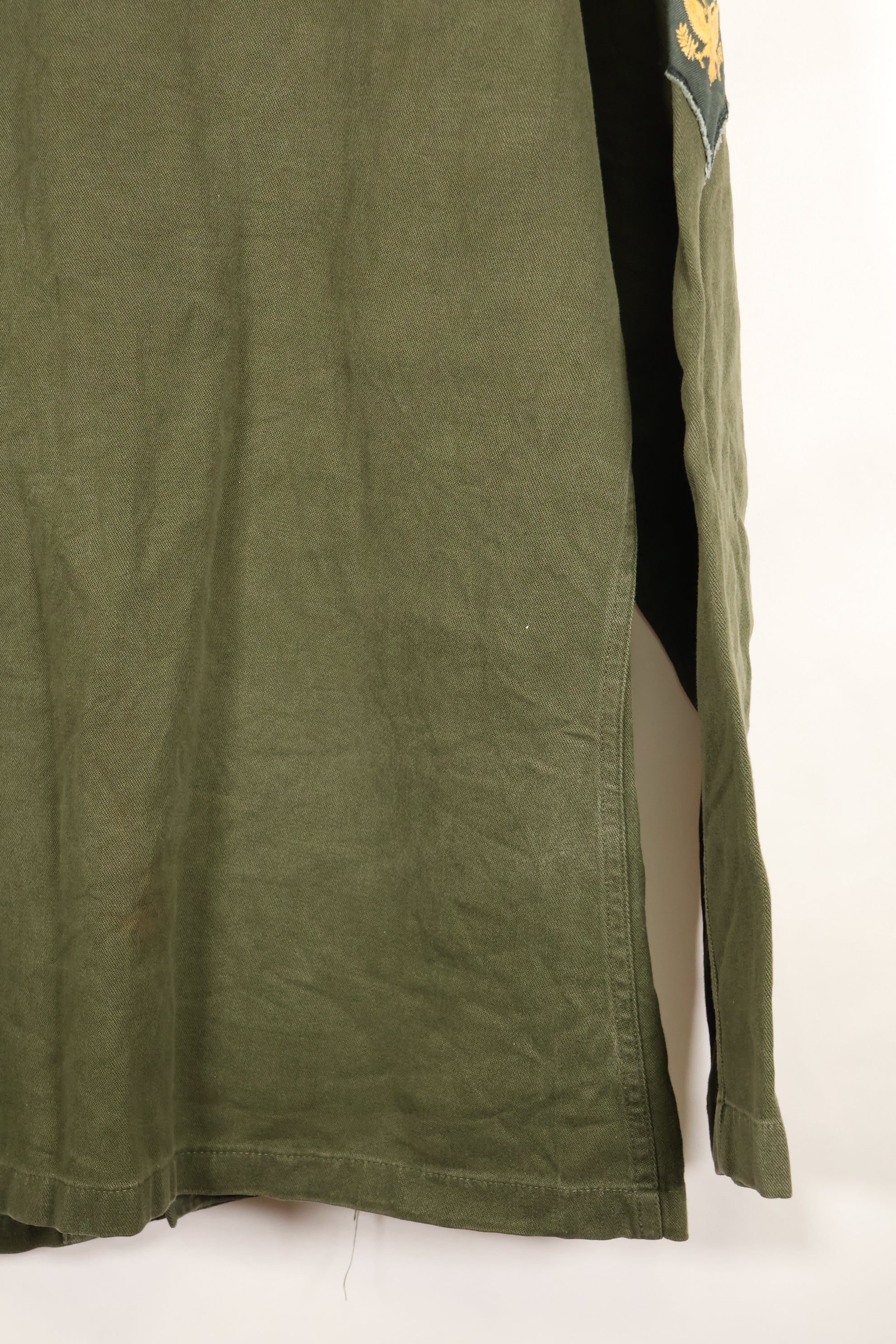 Early 1960s, 173rd Airborne Brigade, OG-107 Utility Shirt, Authentic Insignia, Used