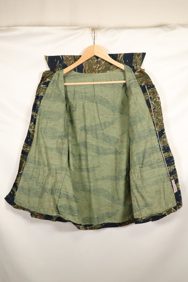 Estimated 1970s Silver Tiger Tiger Stripe Fatigue Jacket, used.