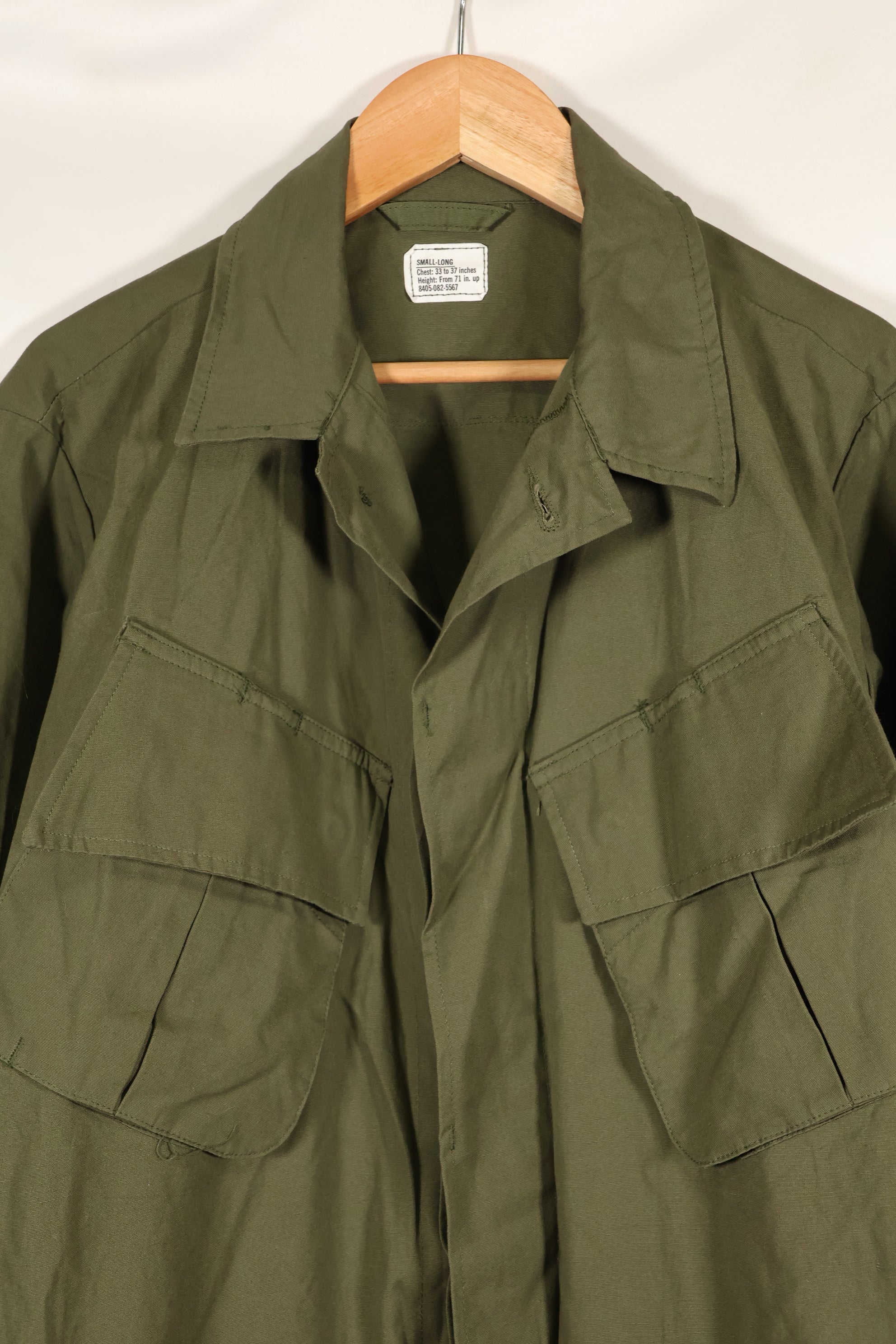 Circa 1967, Deadstock, S-L, 3rd Model Jungle Fatigue Jacket, Good Condition, NOS