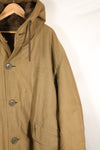 1940s, WWII, U.S. Navy, N-1 Deck Coat, Hooded Jacket, Faded, Stenciled, Used