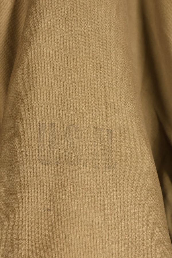 1940s, WWII, U.S. Navy, N-1 Deck Coat, Hooded Jacket, Faded, Stenciled, Used