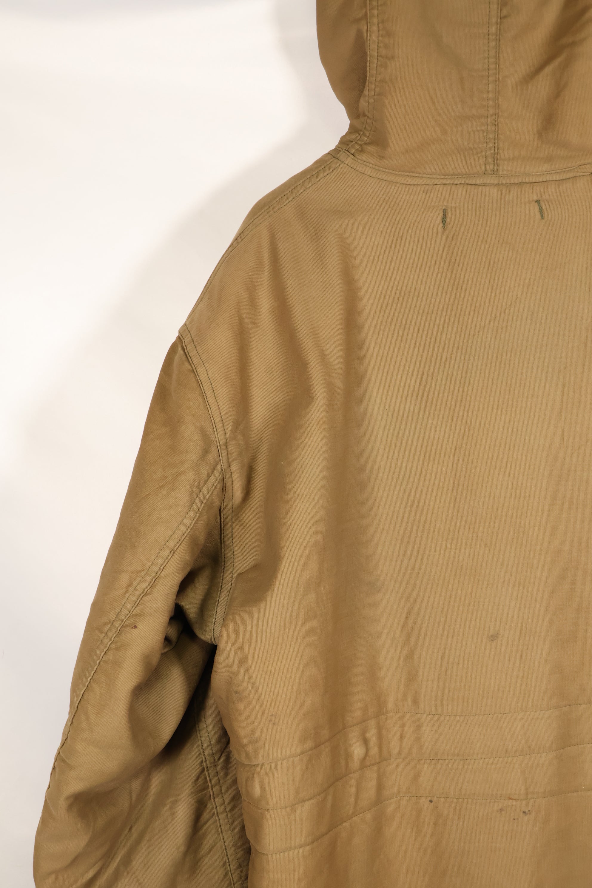 1940s, WWII, U.S. Navy, N-1 Deck Coat, Hooded Jacket, Faded, Stenciled, Used