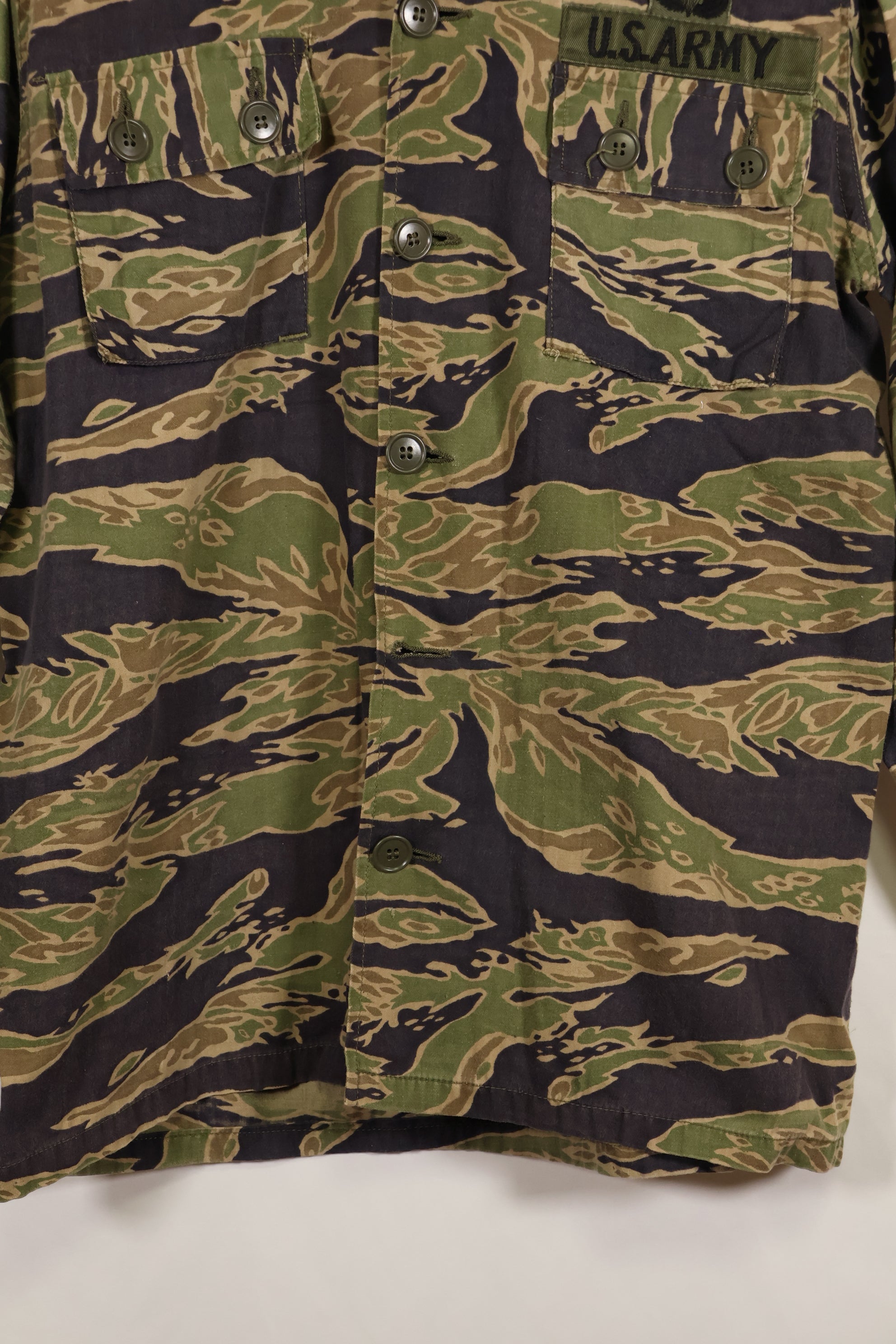 Real Late War Pattern US-Size Tiger Stripe Shirt with 173rd Airborne Brigade Patch