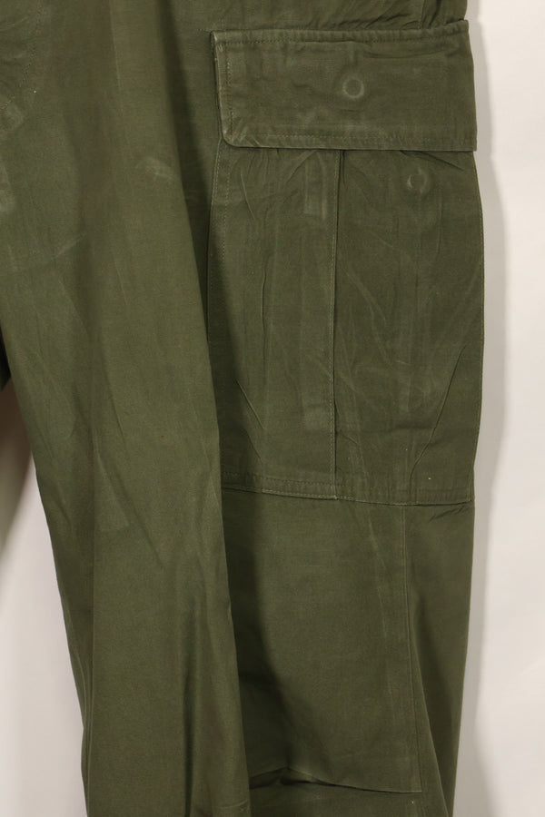 1967 Contract 3rd Model Non Ripstop Jungle Fatigue Pants L-L Used