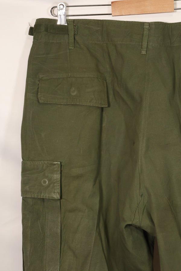 1967 Contract 3rd Model Non Ripstop Jungle Fatigue Pants L-L Used
