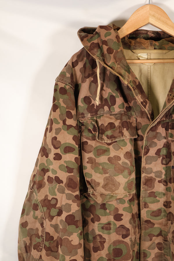 1960s–70s: M57 Austrian Army P-Pattern Camouflage Hoodie, Used, Size B