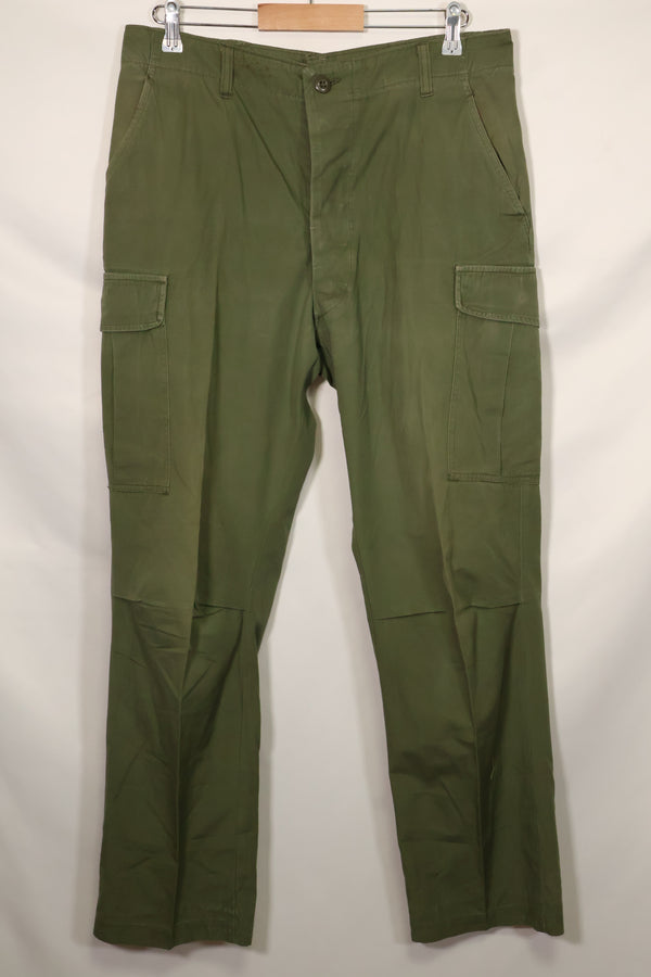 1967 Contract 3rd Model Non Ripstop Jungle Fatigue Pants L-L Used B