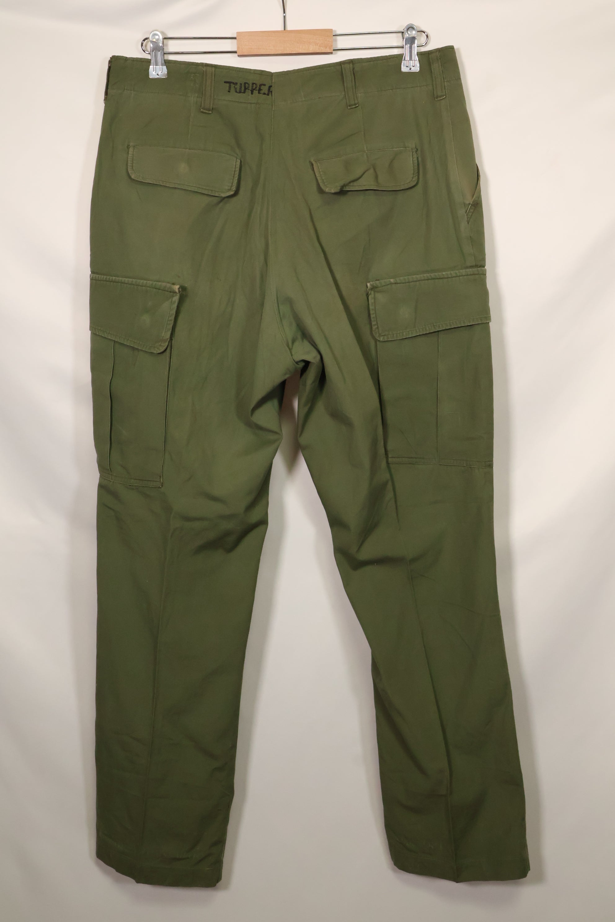 1967 Contract 3rd Model Non Ripstop Jungle Fatigue Pants L-L Used B