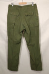1967 Contract 3rd Model Non Ripstop Jungle Fatigue Pants L-L Used B