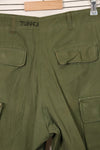1967 Contract 3rd Model Non Ripstop Jungle Fatigue Pants L-L Used B