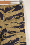Late 1960s Gold Tiger Stripe Pants US Cut US-M Modified Faded Used