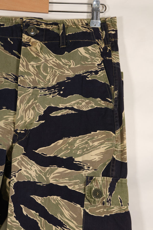 Real Okinawa Tiger Pattern Tiger Stripe Pants with alterations US Cut US-S Used