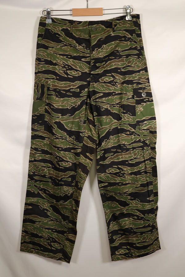 Actual Late War Pattern Presumed US-M Tiger Stripe Pants, almost unused, with name
