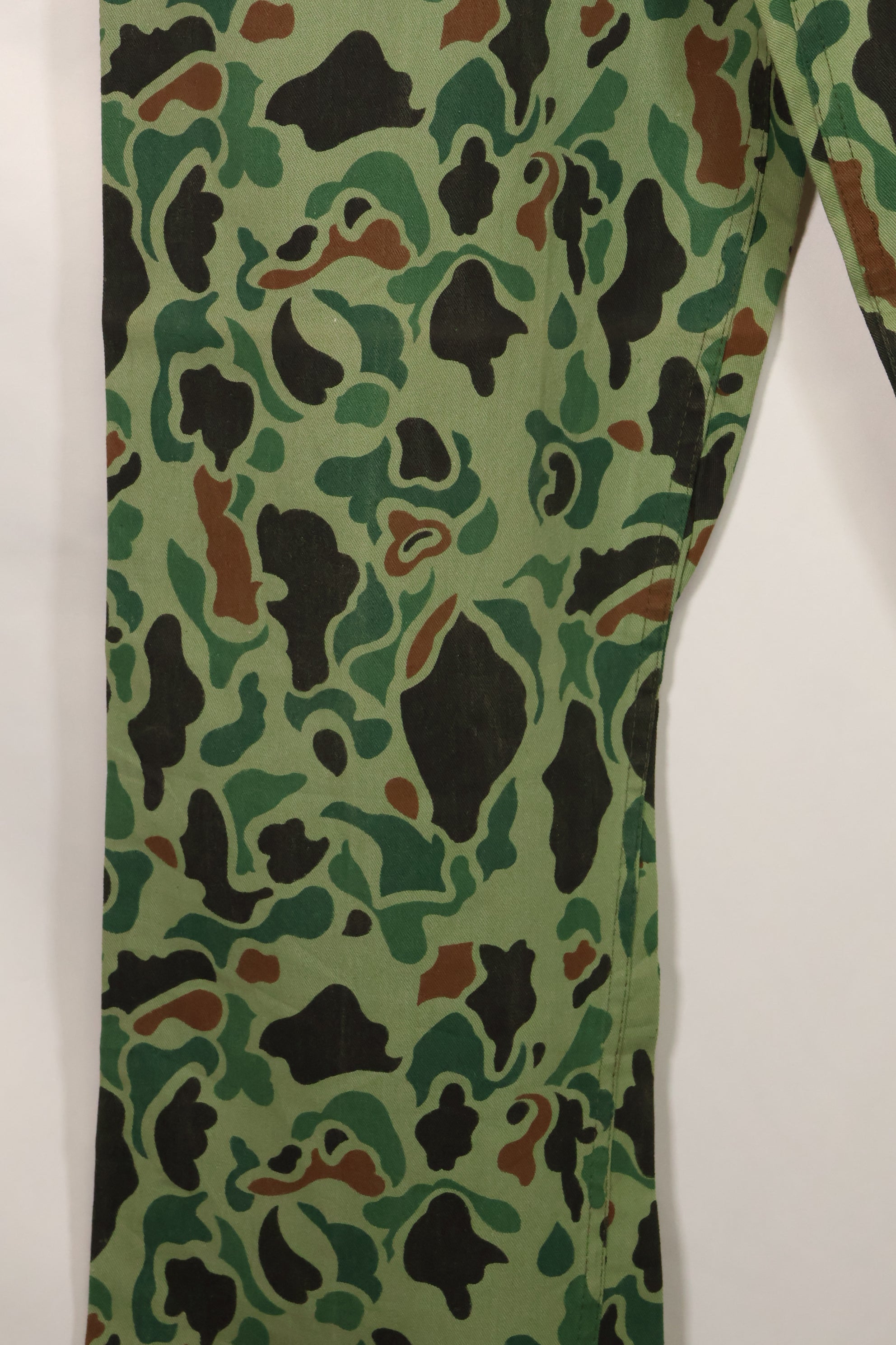1960s-70s Korean military frogskin camouflage pants, baker pants cut, used C