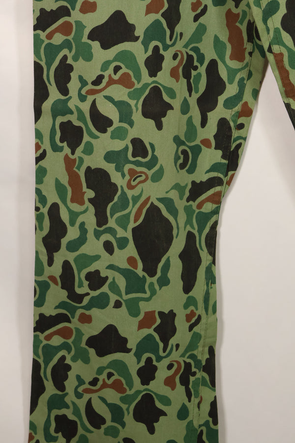 1960s-70s Korean military frogskin camouflage pants, baker pants cut, used C