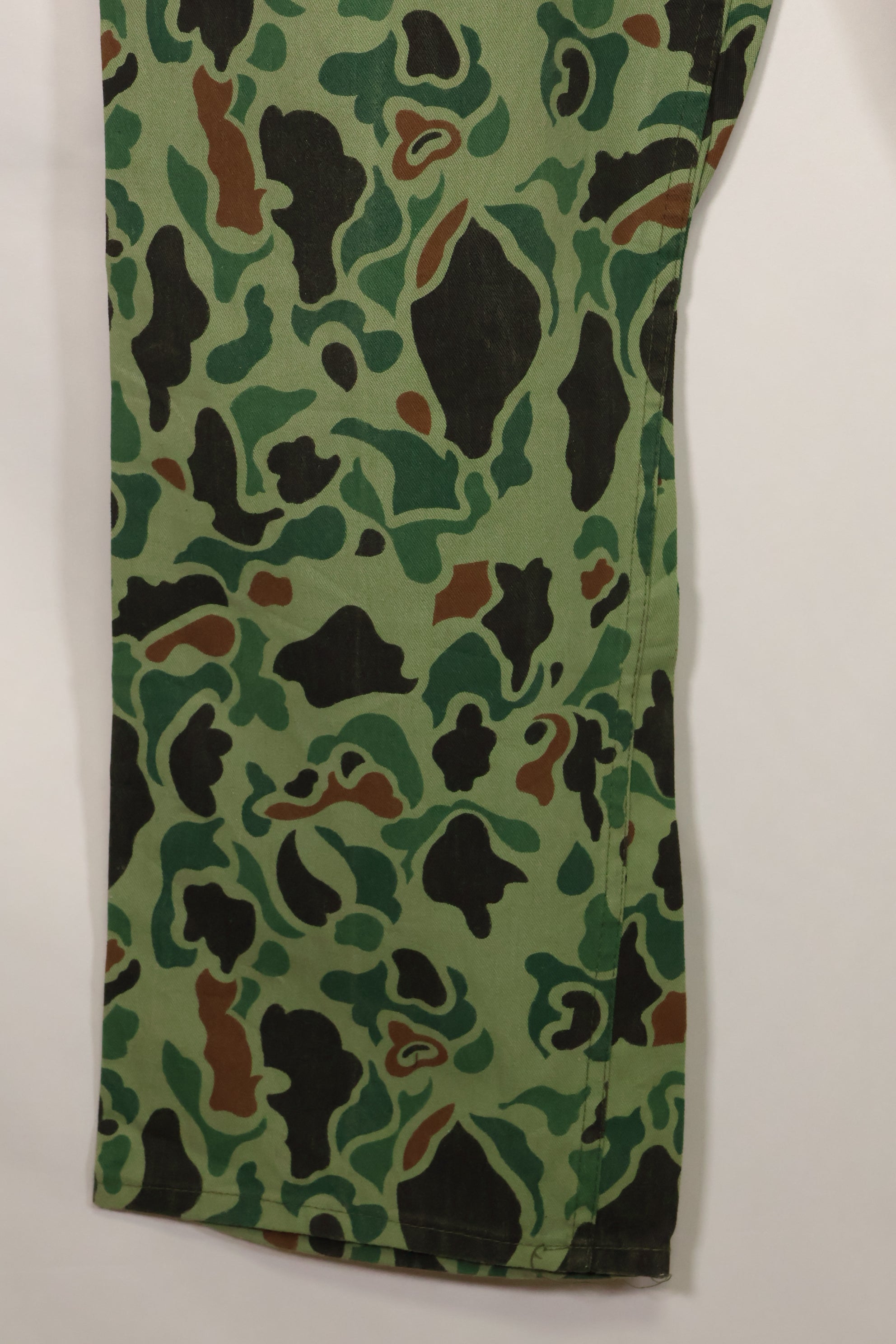 1960s-70s Korean military frogskin camouflage pants, baker pants cut, used C