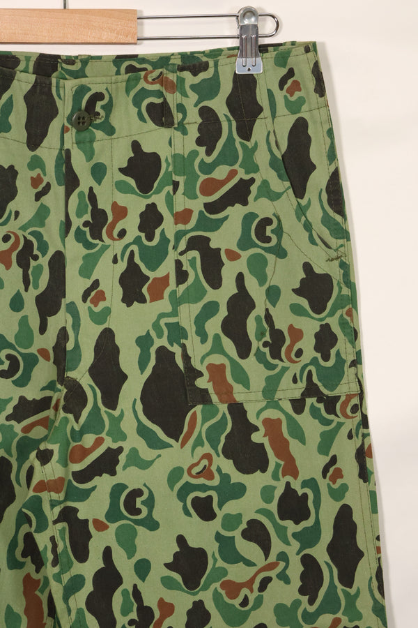 1960s-70s Korean military frogskin camouflage pants, baker pants cut, used C