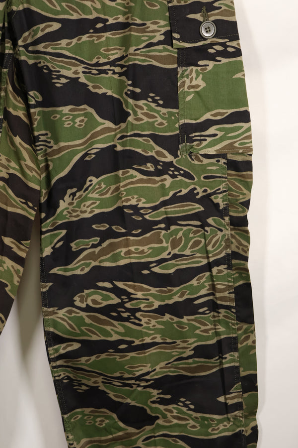 Actual Late War Pattern Presumed US-M Tiger Stripe Pants, almost unused, with name