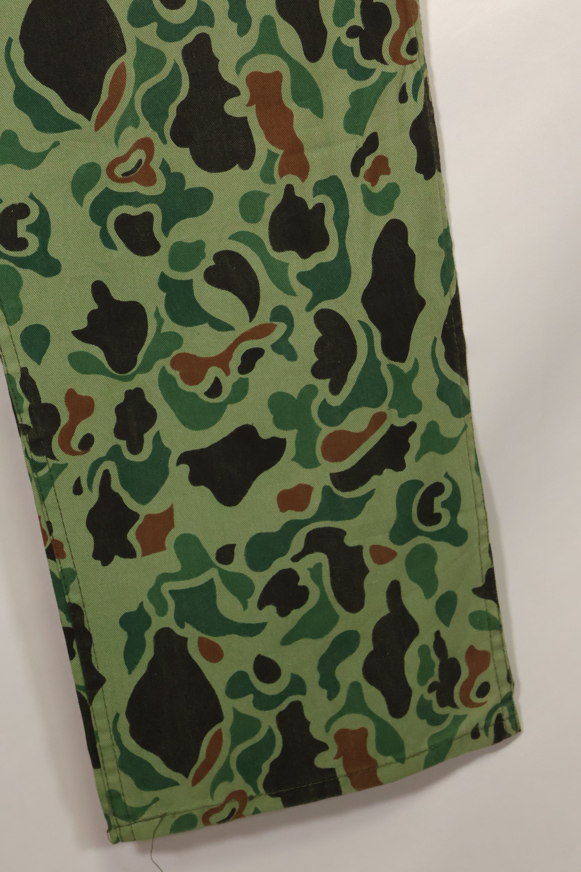 1960s-70s Korean military frogskin camouflage pants, baker pants cut, used C