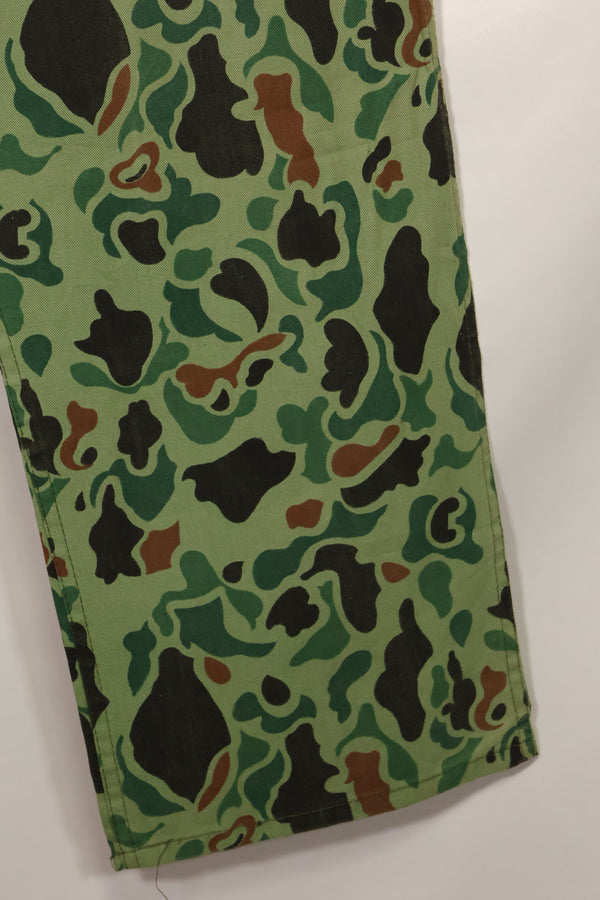 1960s-70s Korean military frogskin camouflage pants, baker pants cut, used C