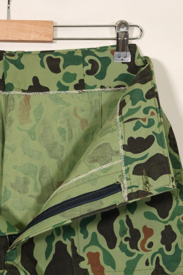1960s-70s Korean military frogskin camouflage pants, baker pants cut, used C