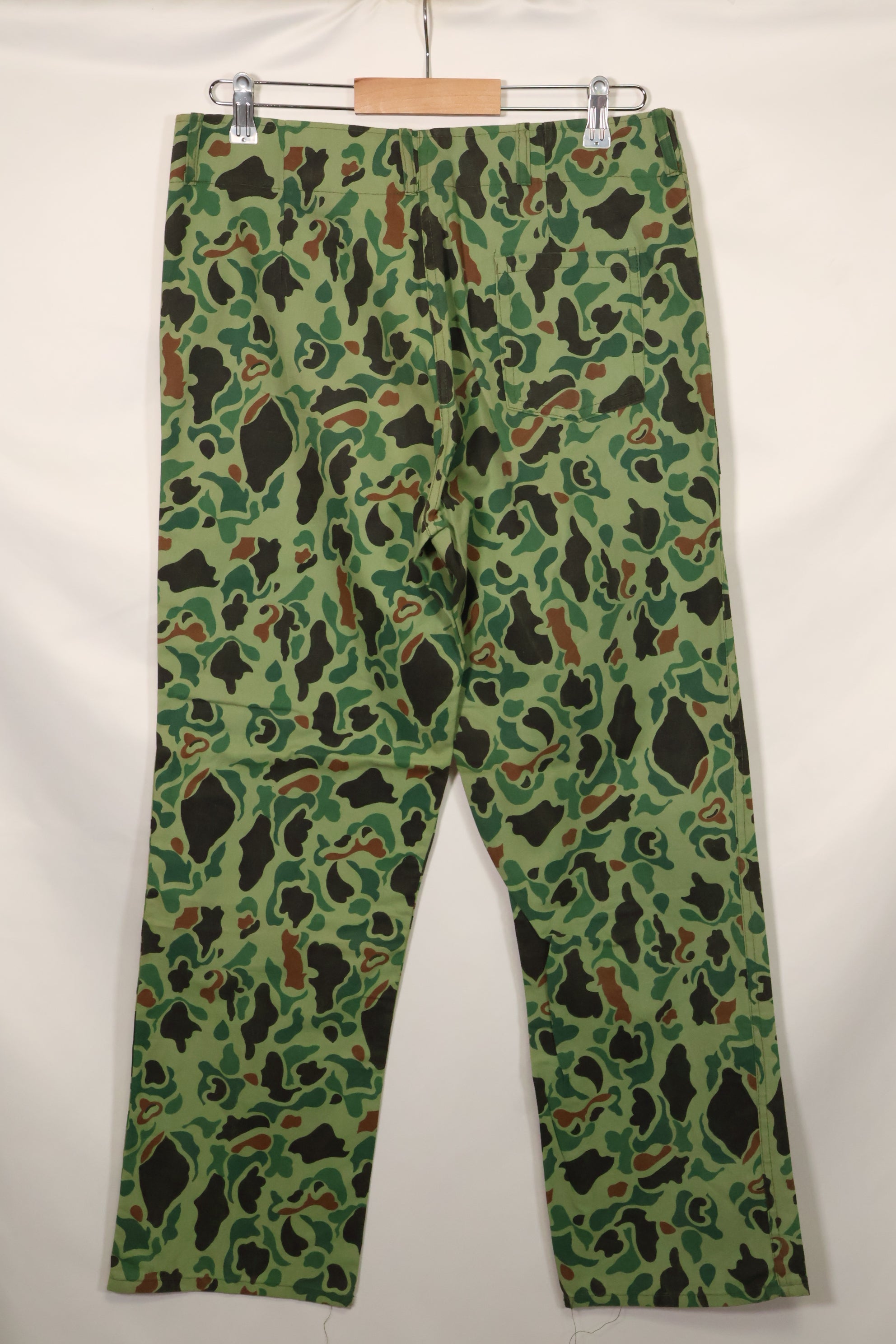 1960s-70s Korean military frogskin camouflage pants, baker pants cut, used C