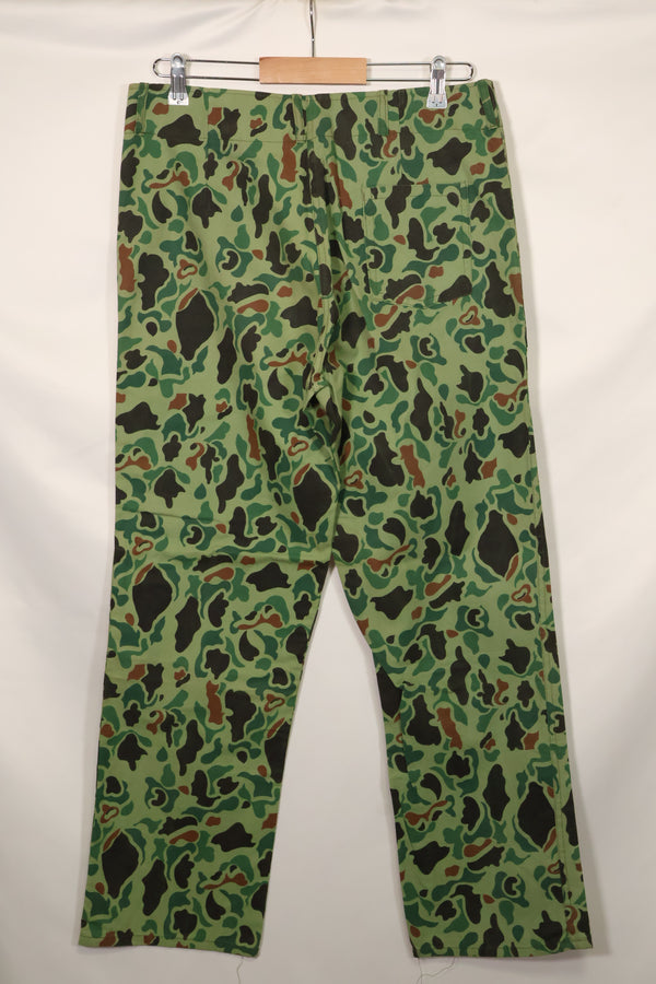 1960s-70s Korean military frogskin camouflage pants, baker pants cut, used C