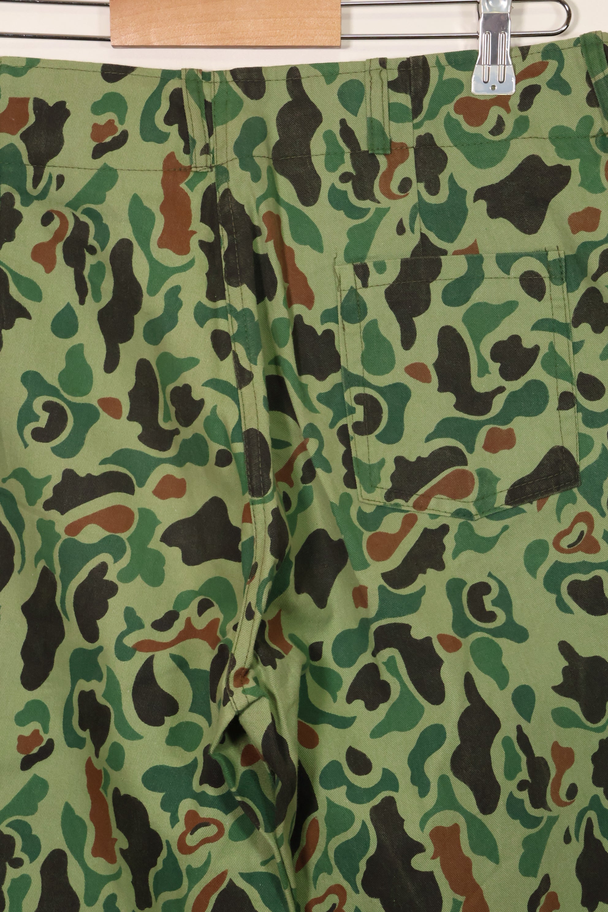 1960s-70s Korean military frogskin camouflage pants, baker pants cut, used C