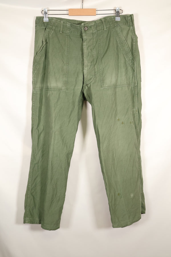 1960年代中頃　推定LARGE　OG-107 ユーティリティパンツ　推定TYPE II　ベイカー　中古品