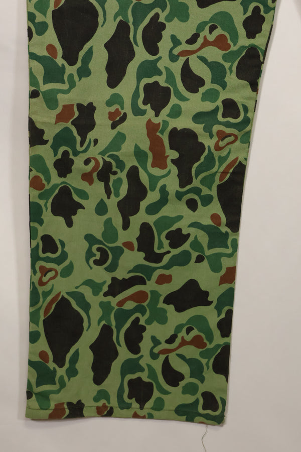 1960s-70s Korean military frogskin camouflage pants, baker pants cut, used C