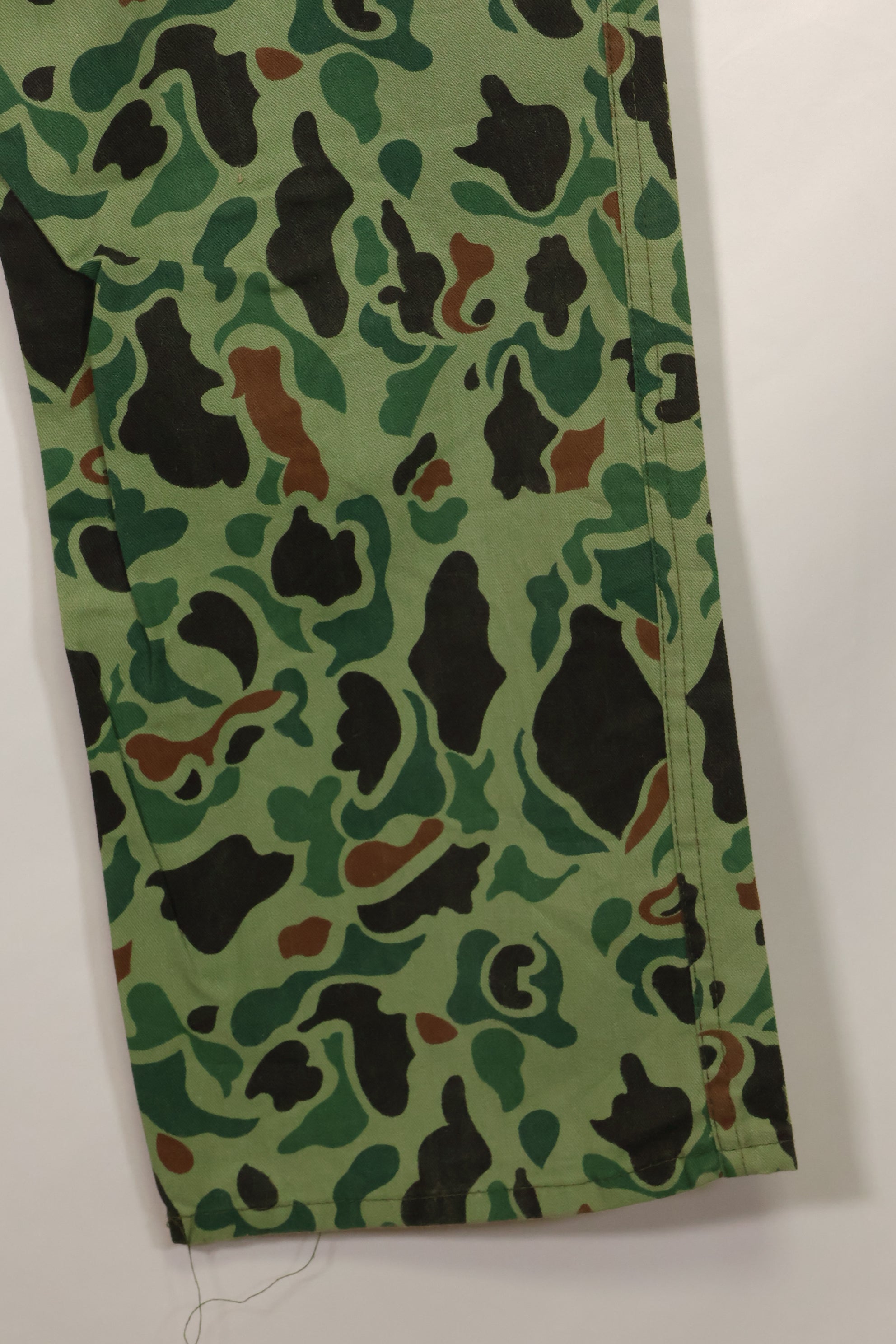 1960s-70s Korean military frogskin camouflage pants, baker pants cut, used C
