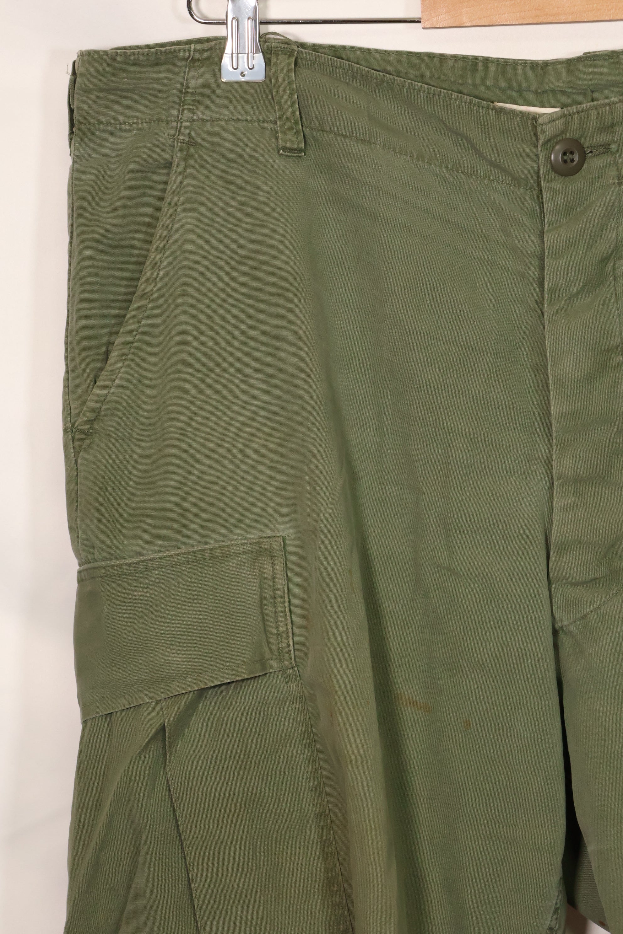 1967 Contract 3rd Model Non Ripstop Jungle Fatigue Pants L-S Used