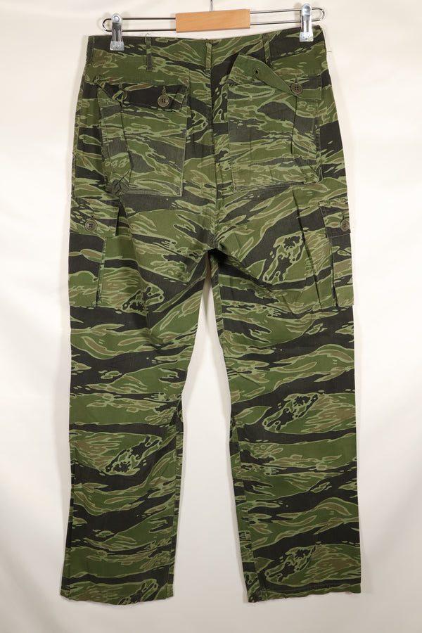 Real Late War Pattern US Size Tiger Stripe Shirt Dark Color Used