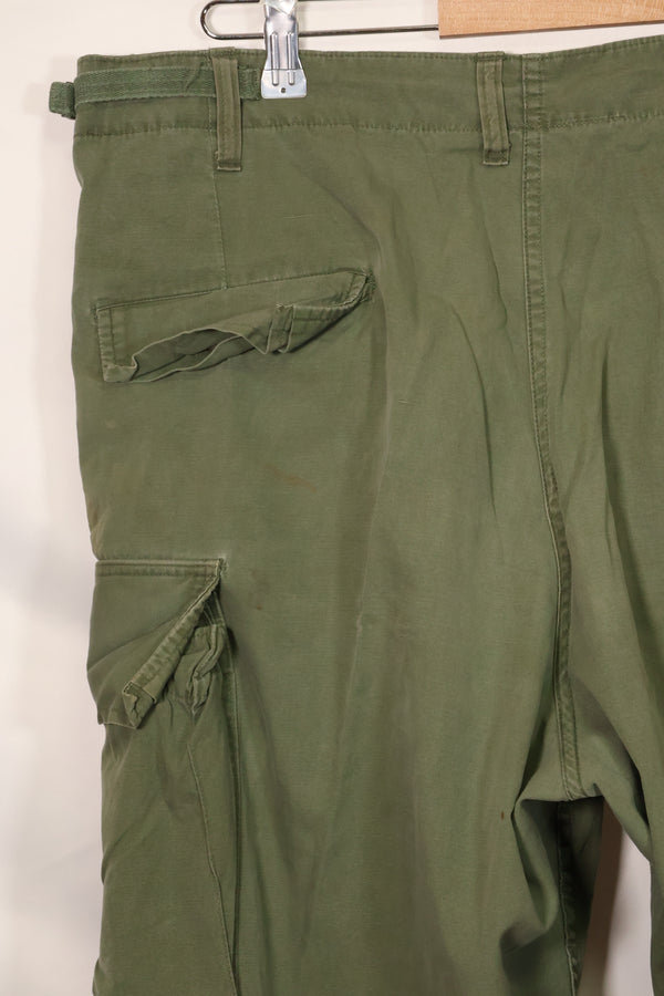 1967 Contract 3rd Model Non Ripstop Jungle Fatigue Pants L-S Used
