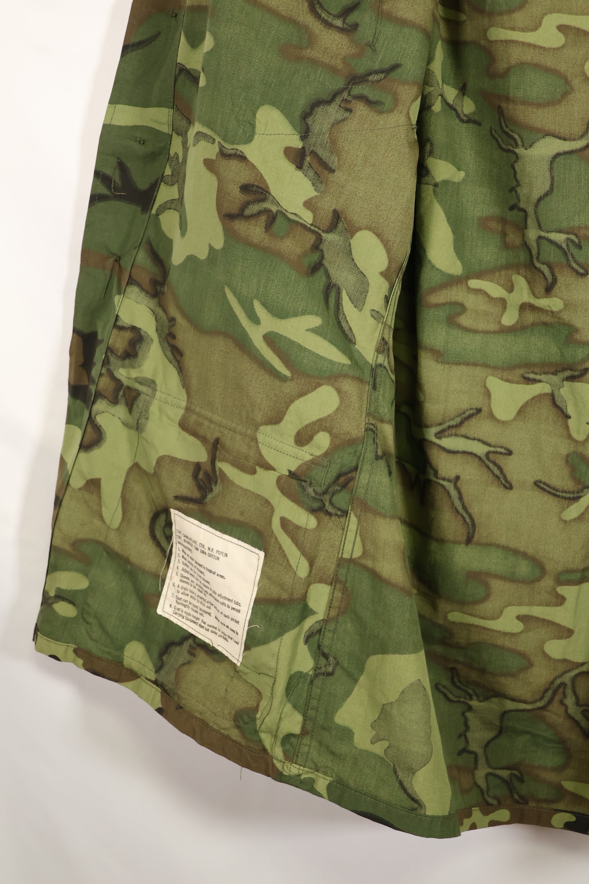 Circa 1966-67 Deadstock S-L Non Ripstop Early Print ERDL Fatigue Jacket