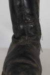 1940s German Air Force Luftwaffe black pilot boots, used.