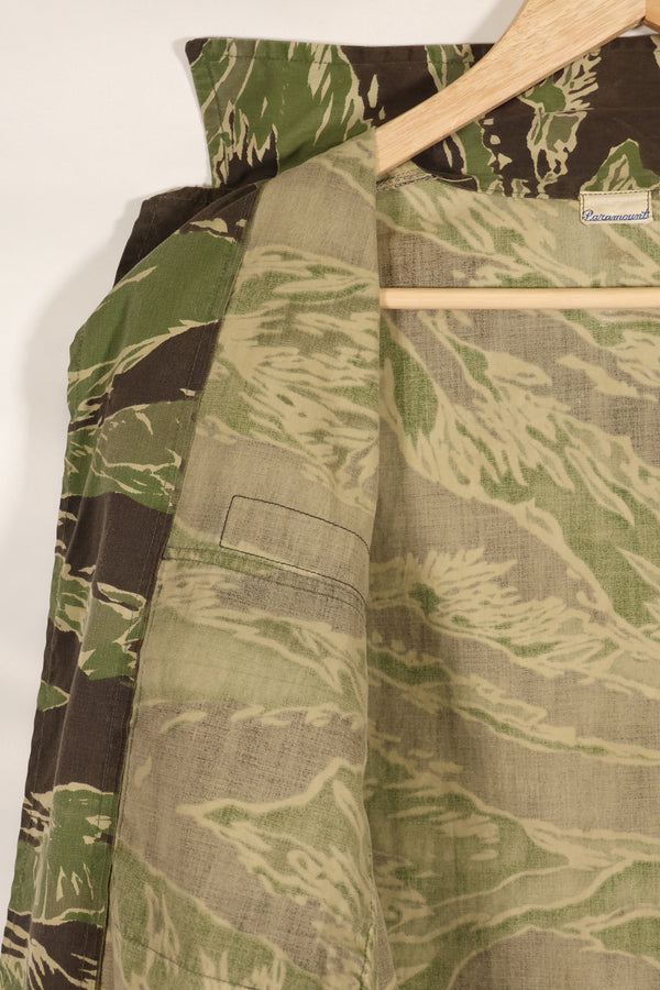 1968 Costume for the movie "Green Beret" and "Encounter of the Unknown" John Wayne Pattern Tiger Stripe Shirt