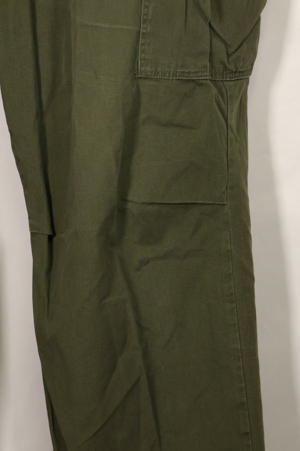 1967 Contract 3rd Model Non Ripstop Jungle Fatigue Pants Size Tag Unreadable Used