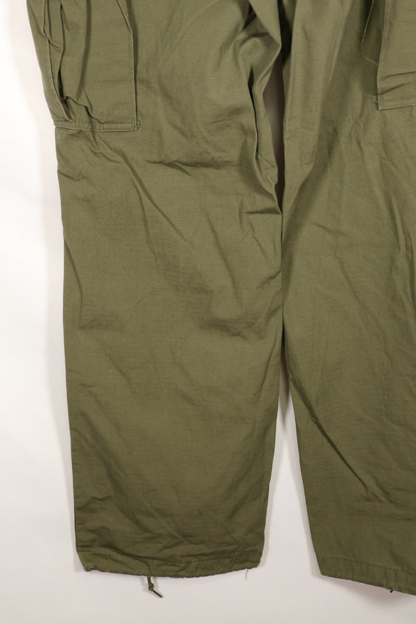 Estimated 1968–69 S-L 4th Model Jungle Fatigue Pants, Used, No Contract Tag
