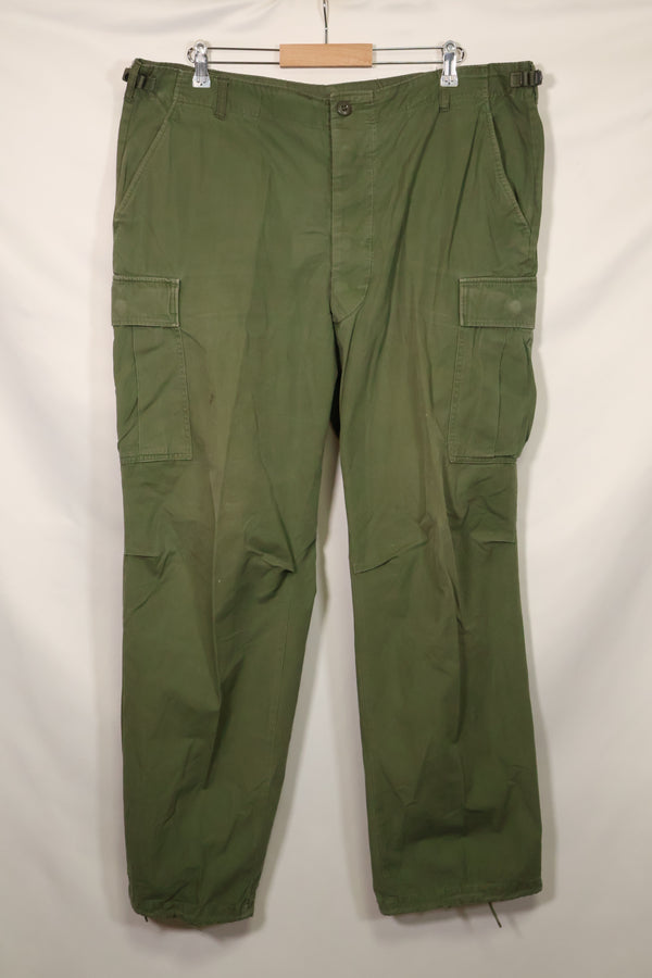 1967 Contract 3rd Model Non Ripstop Jungle Fatigue Pants X-L-R Used B